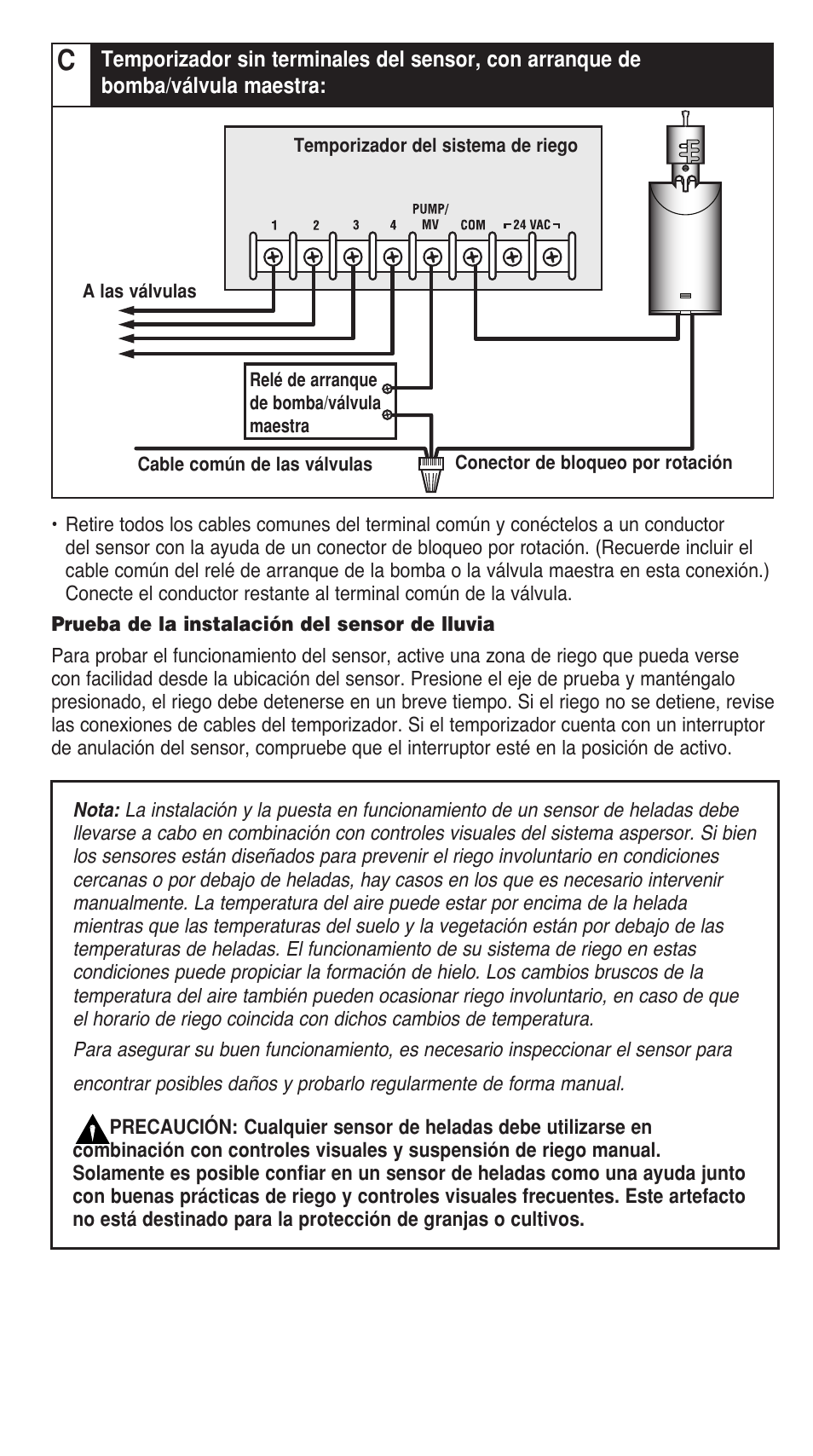 Toro WIRED RAINSENSOR 53853 User Manual | Page 11 / 12