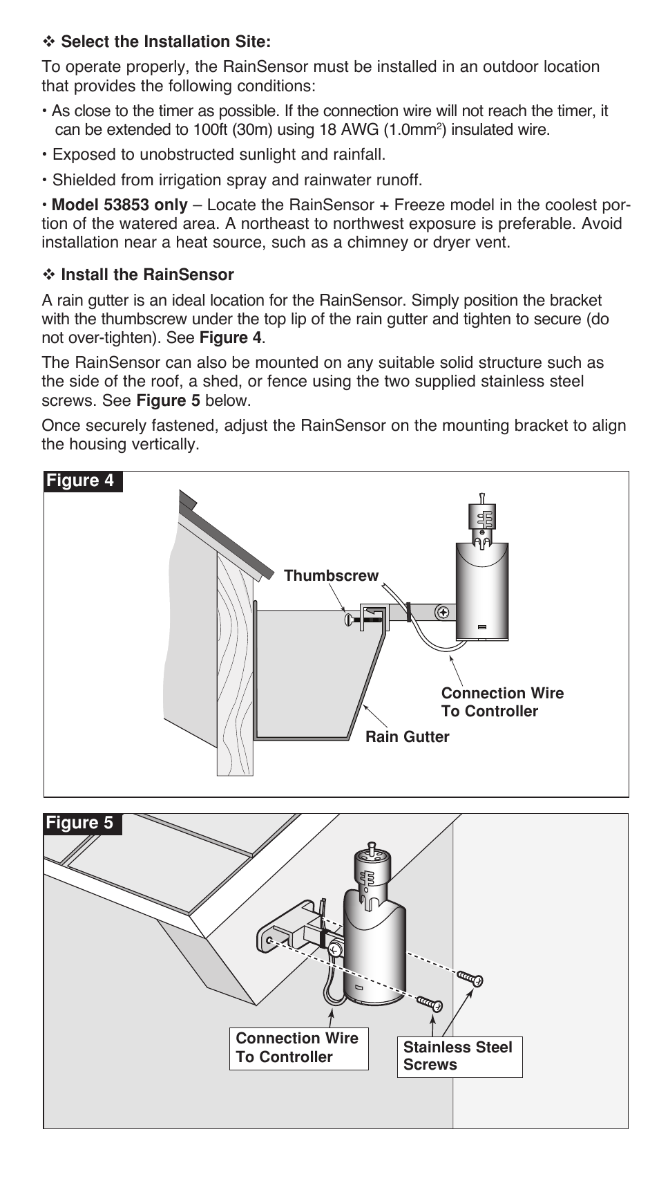 Toro WIRED RAINSENSOR 53853 User Manual | Page 3 / 12