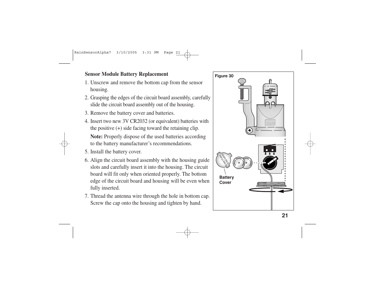 Toro TWRS User Manual | Page 23 / 28