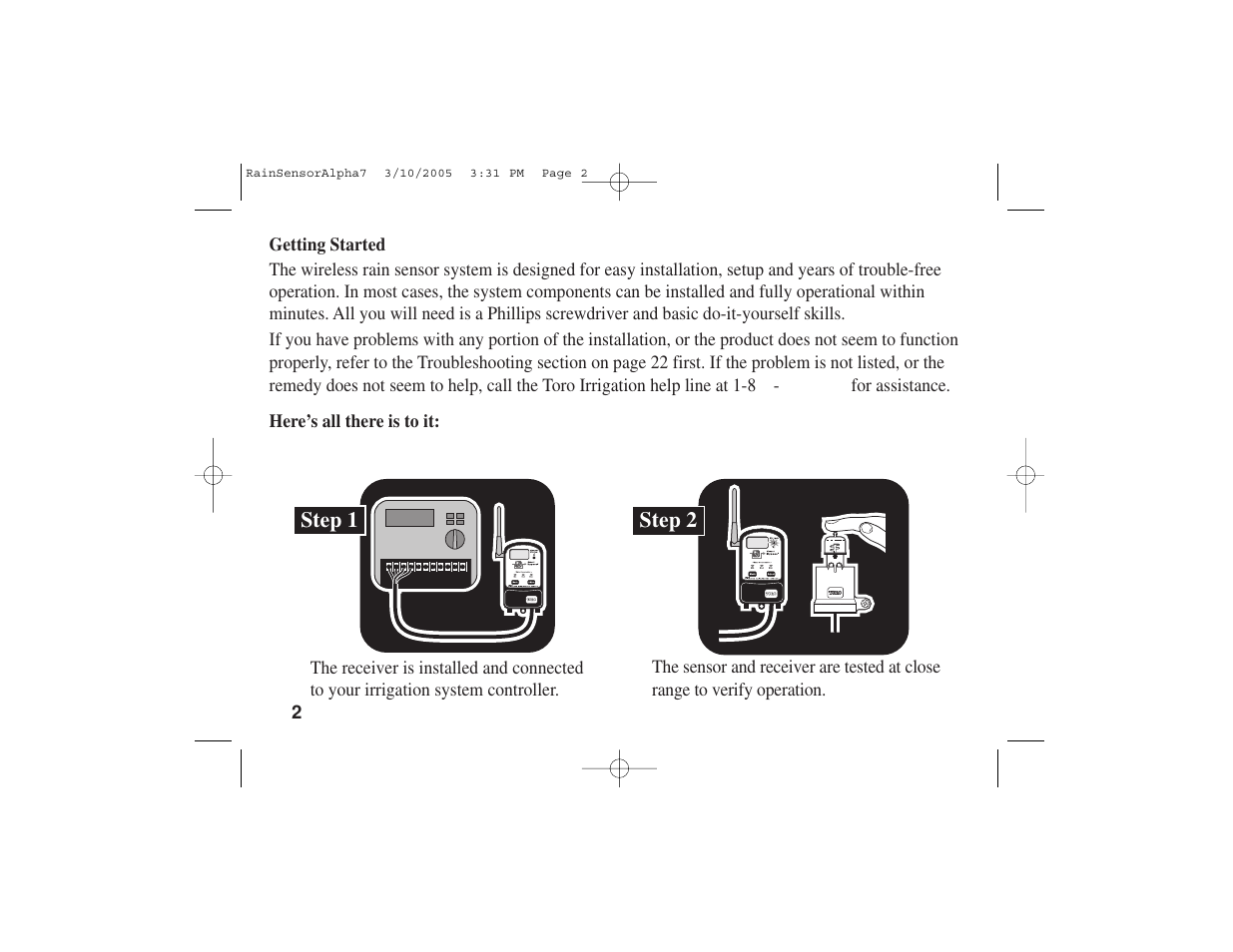 Toro TWRS User Manual | Page 4 / 28