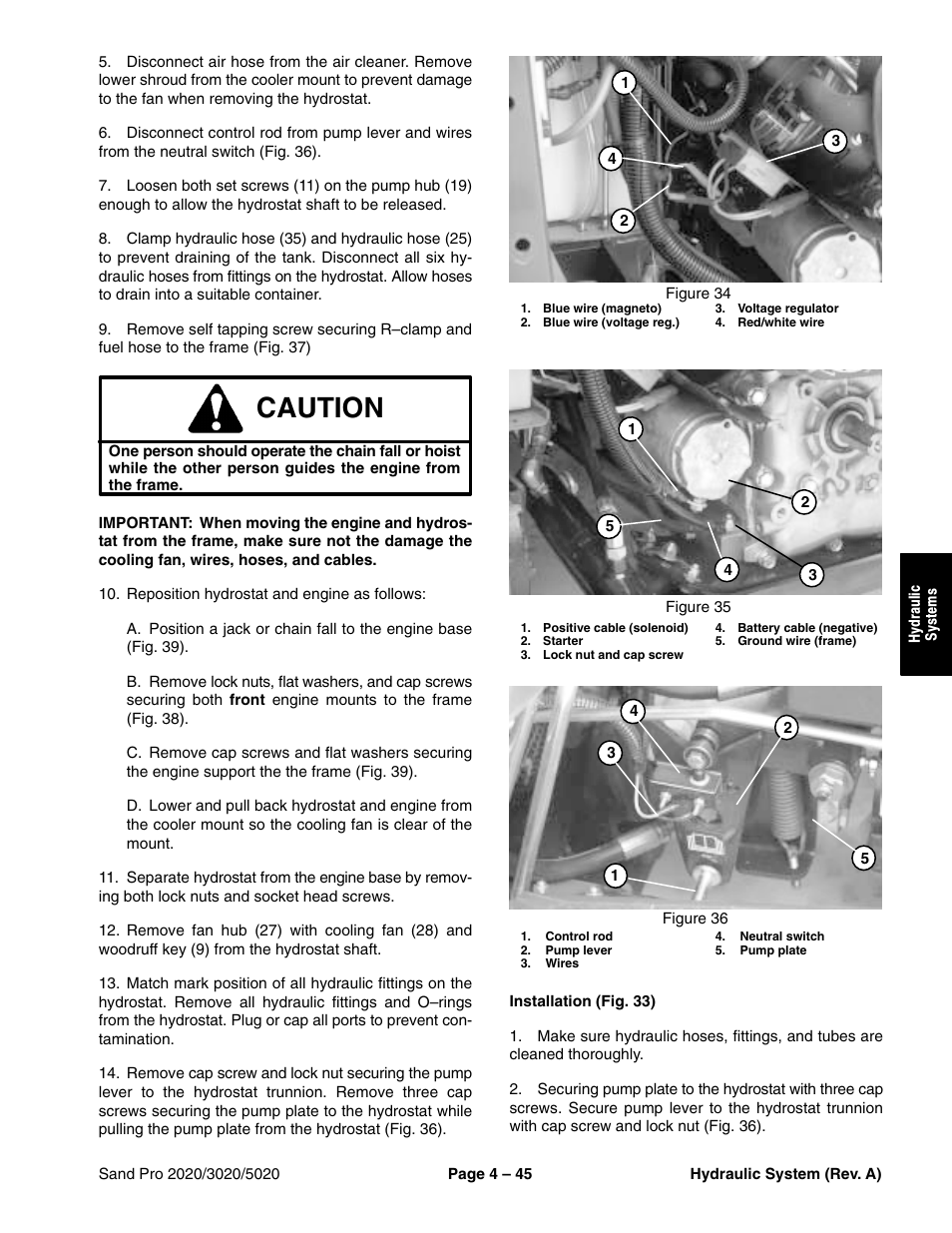 Caution | Toro Sand Pro 5020 User Manual | Page 95 / 170