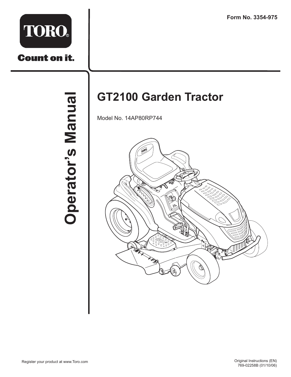 Toro 14AP80RP744 User Manual | 32 pages