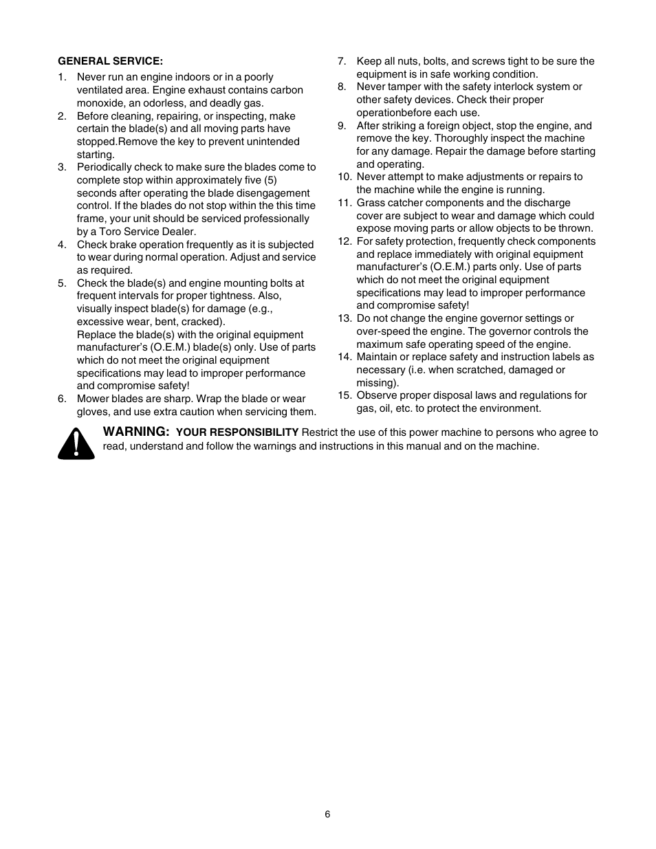 Toro 14AP80RP744 User Manual | Page 6 / 32