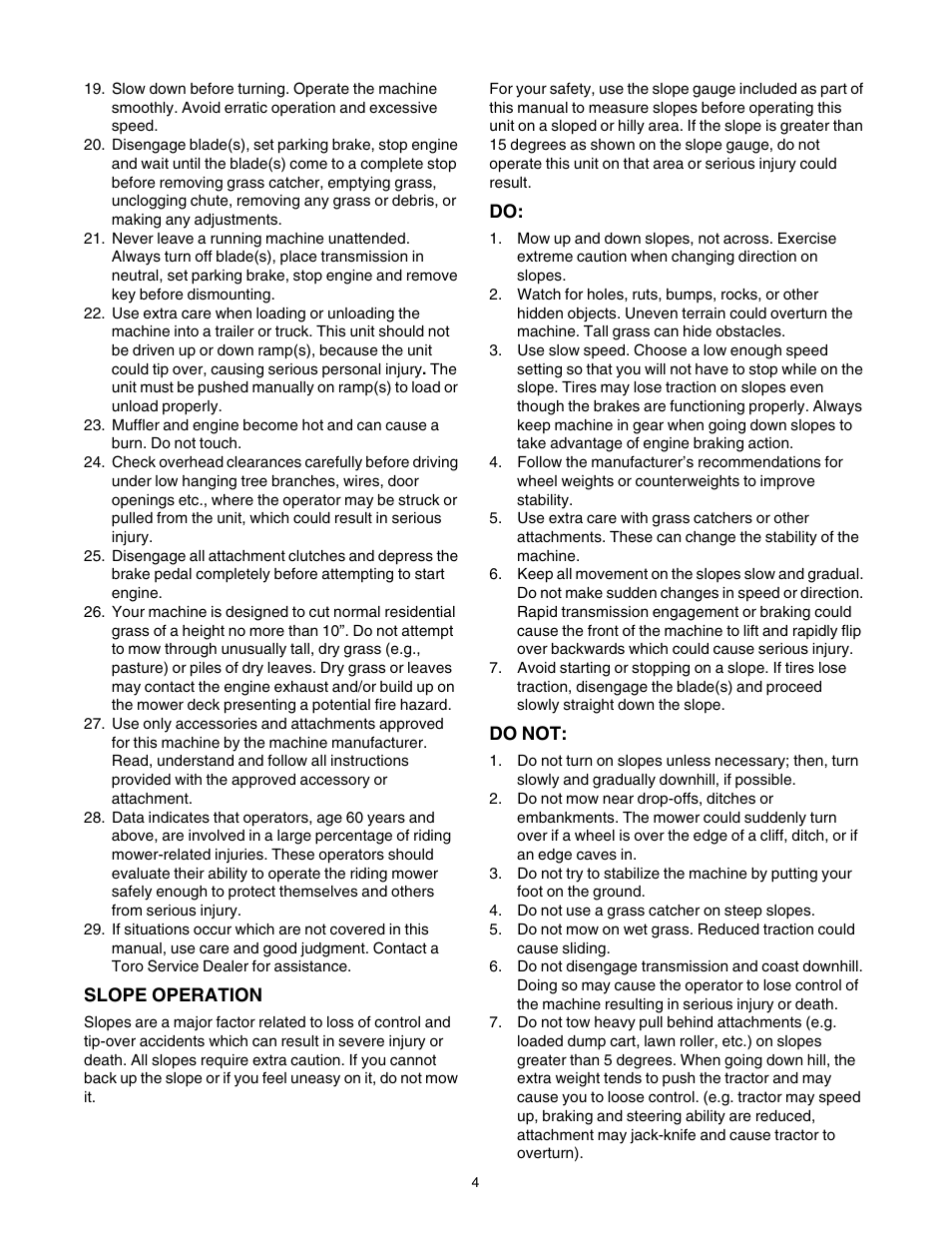 Toro 14AK81RK744 User Manual | Page 4 / 36