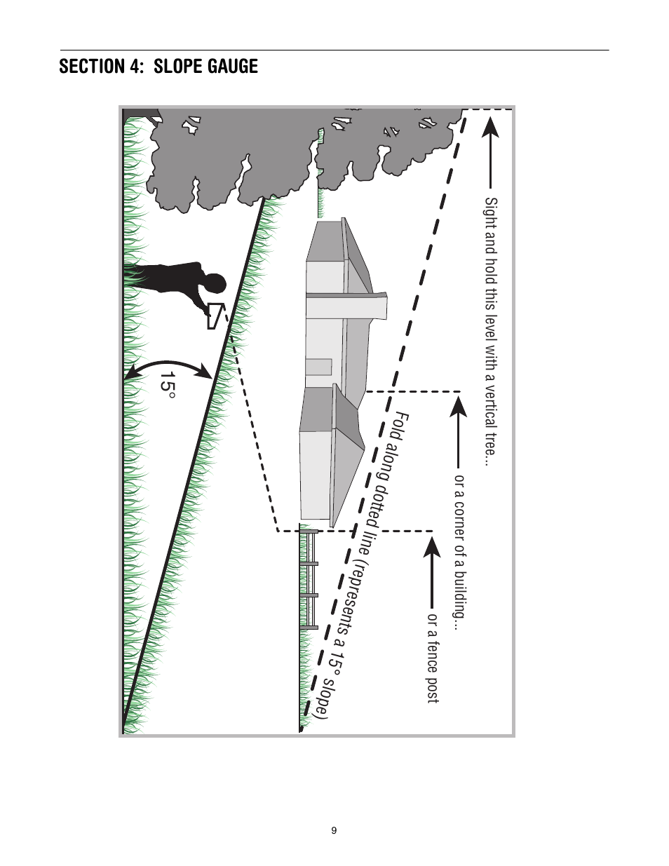 Section 4: slope gauge | Toro 14AK81RK744 User Manual | Page 9 / 36