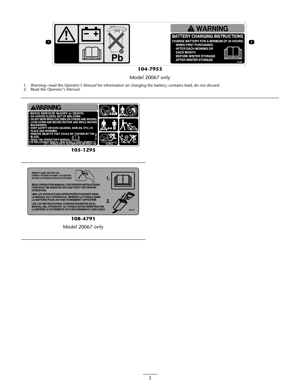 Toro 20067 User Manual | Page 5 / 20