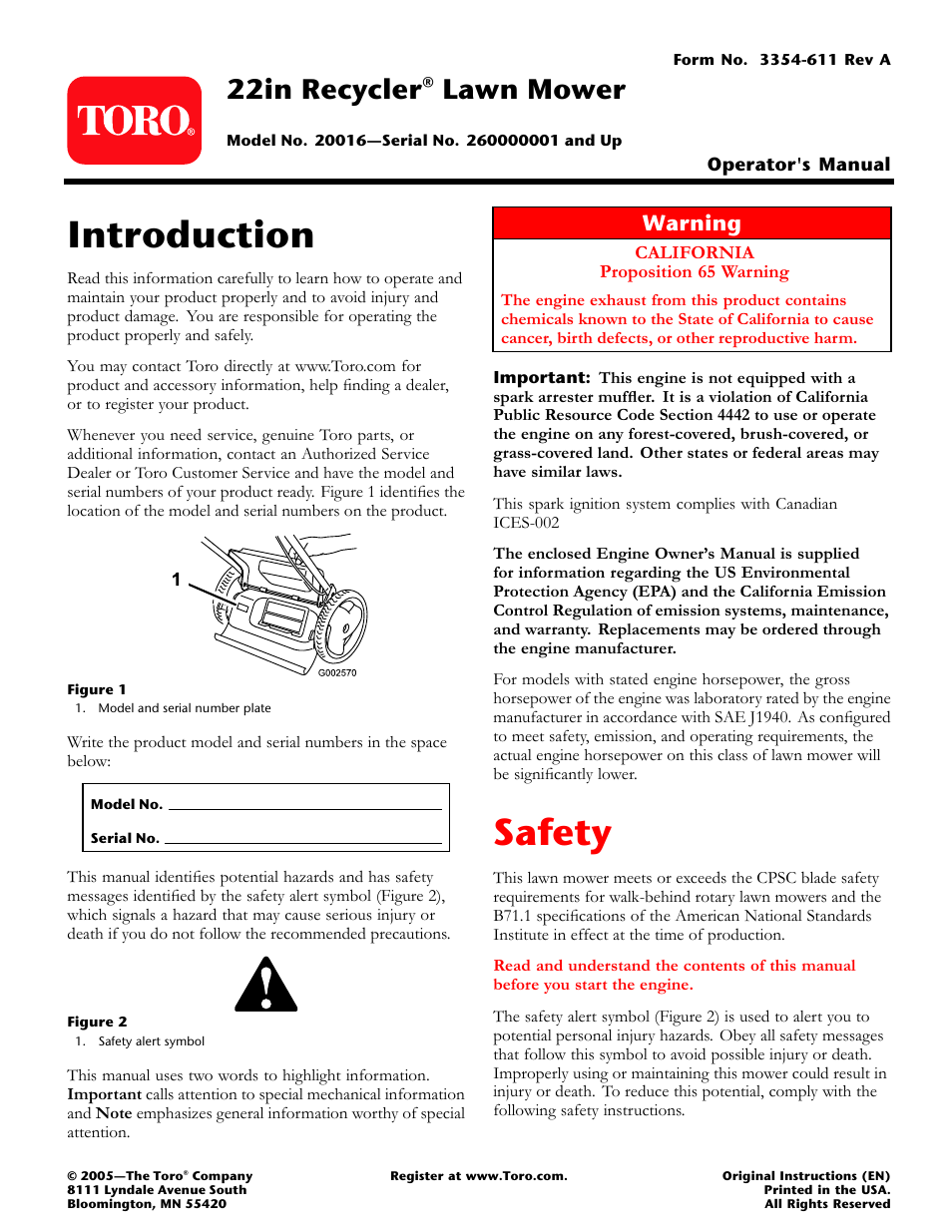 Toro 20016 User Manual | 16 pages