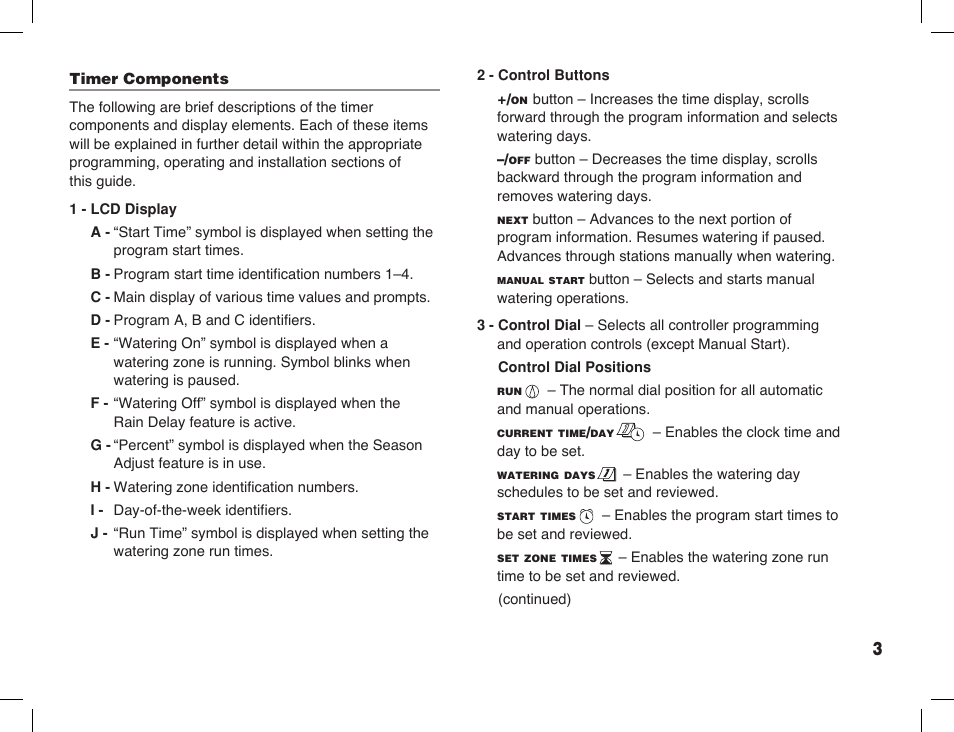 Toro Sprinkler Timer with Computer Programming Option ECXTRA User Manual | Page 5 / 44