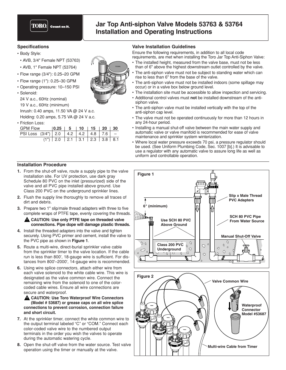 Toro 53764 User Manual | 2 pages