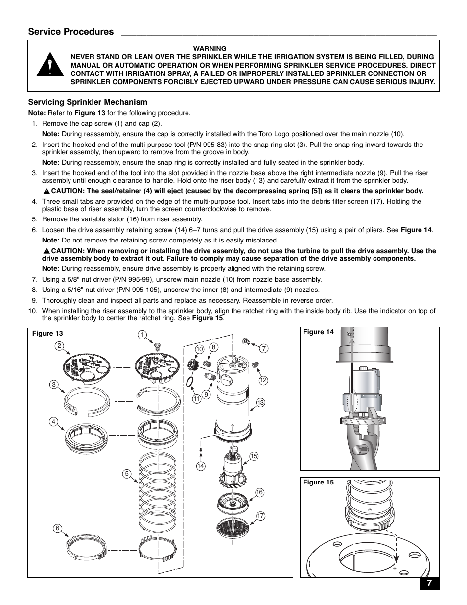 7service procedures | Toro 835S User Manual | Page 7 / 9