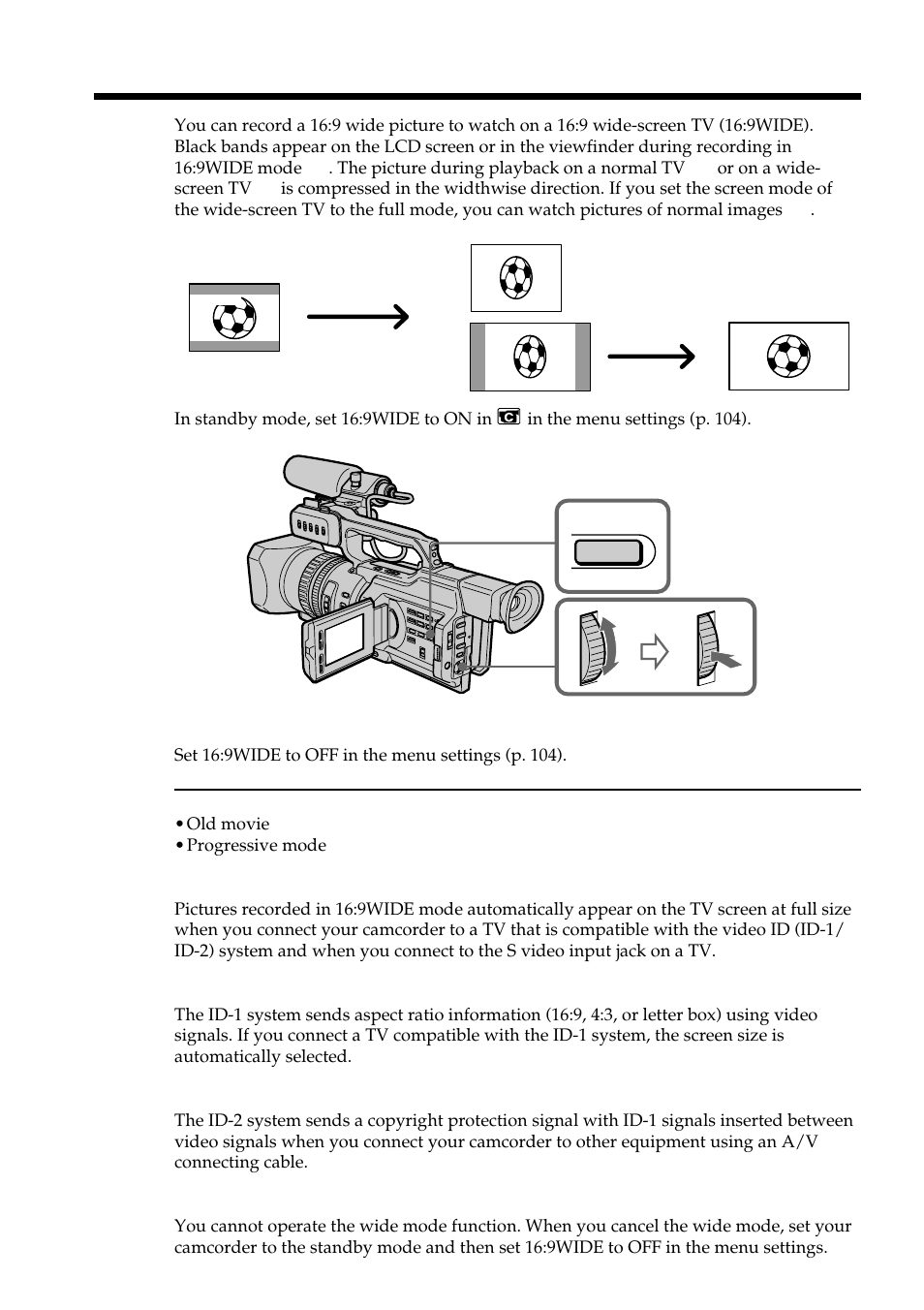 Using the wide mode | The Lenbrook Group DSR-PD150 User Manual | Page 36 / 172