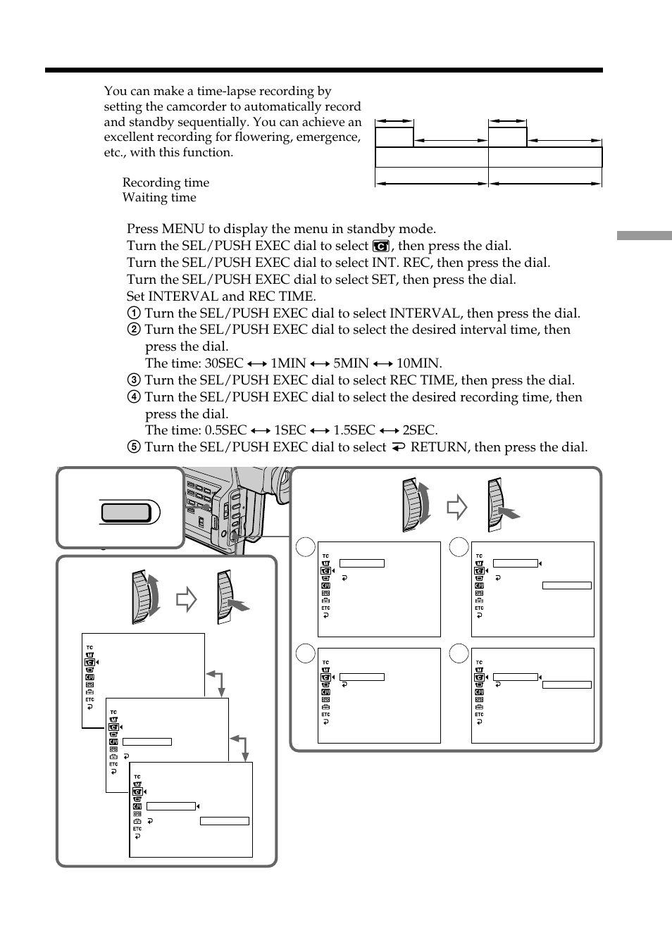 Interval recording | The Lenbrook Group DSR-PD150 User Manual | Page 59 / 172