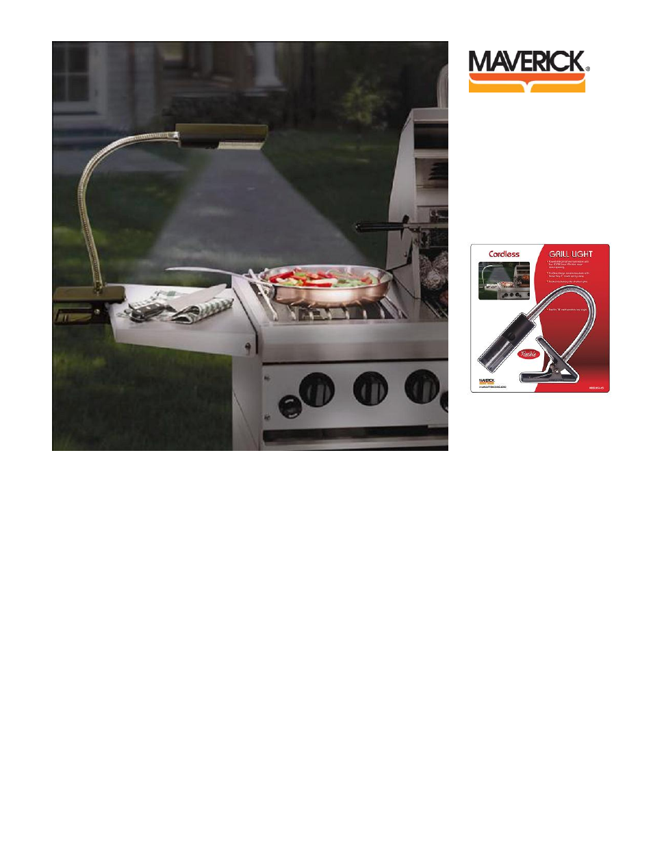 TIMEX Weather Products Cordless LED Grill Light GL-05 User Manual | 1 page
