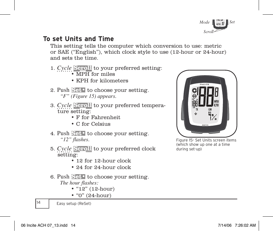 Trek Bicycle Computer User Manual | Page 16 / 40