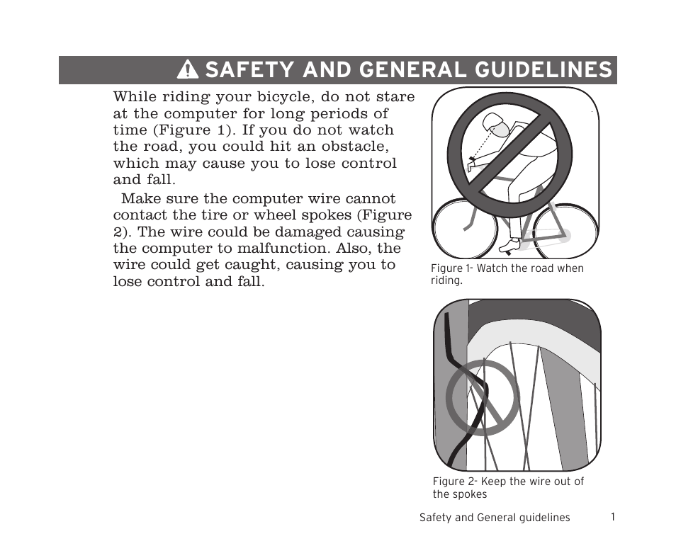 Safety and general guidelines | Trek 8i User Manual | Page 3 / 27