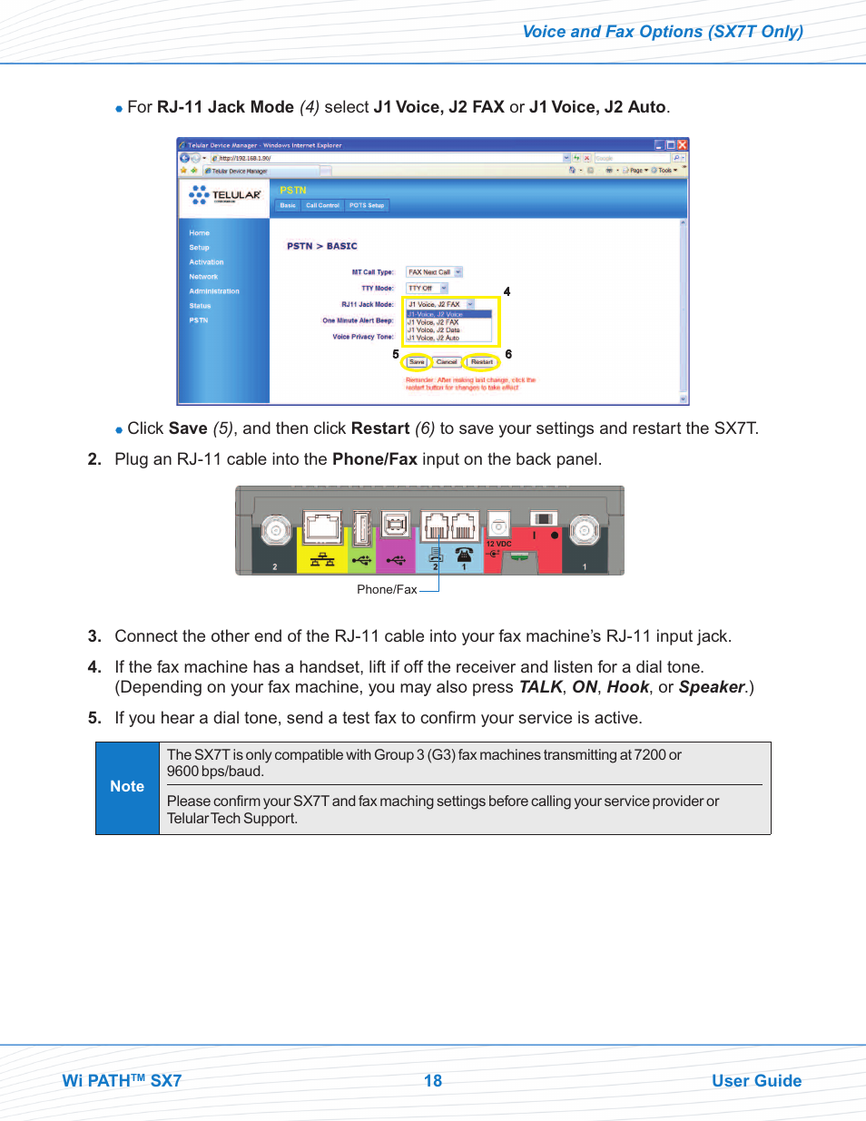 Telular SX7M User Manual | Page 20 / 42