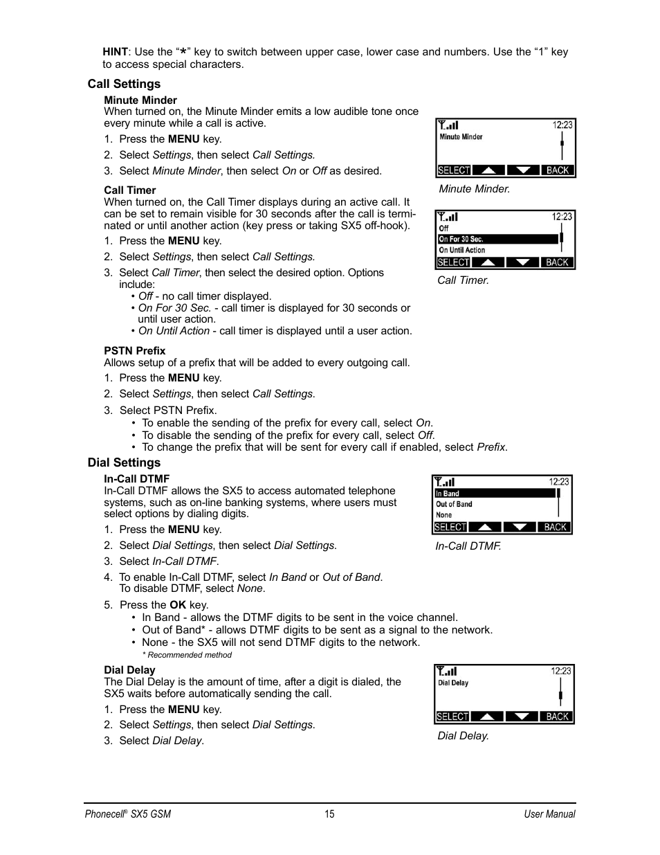 Telular SX5D User Manual | Page 22 / 56