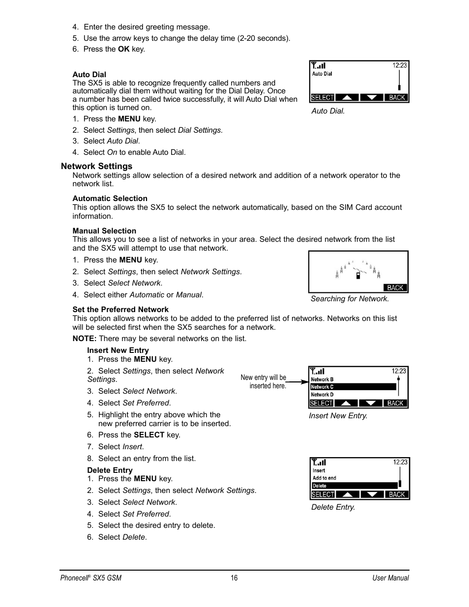 Telular SX5D User Manual | Page 23 / 56