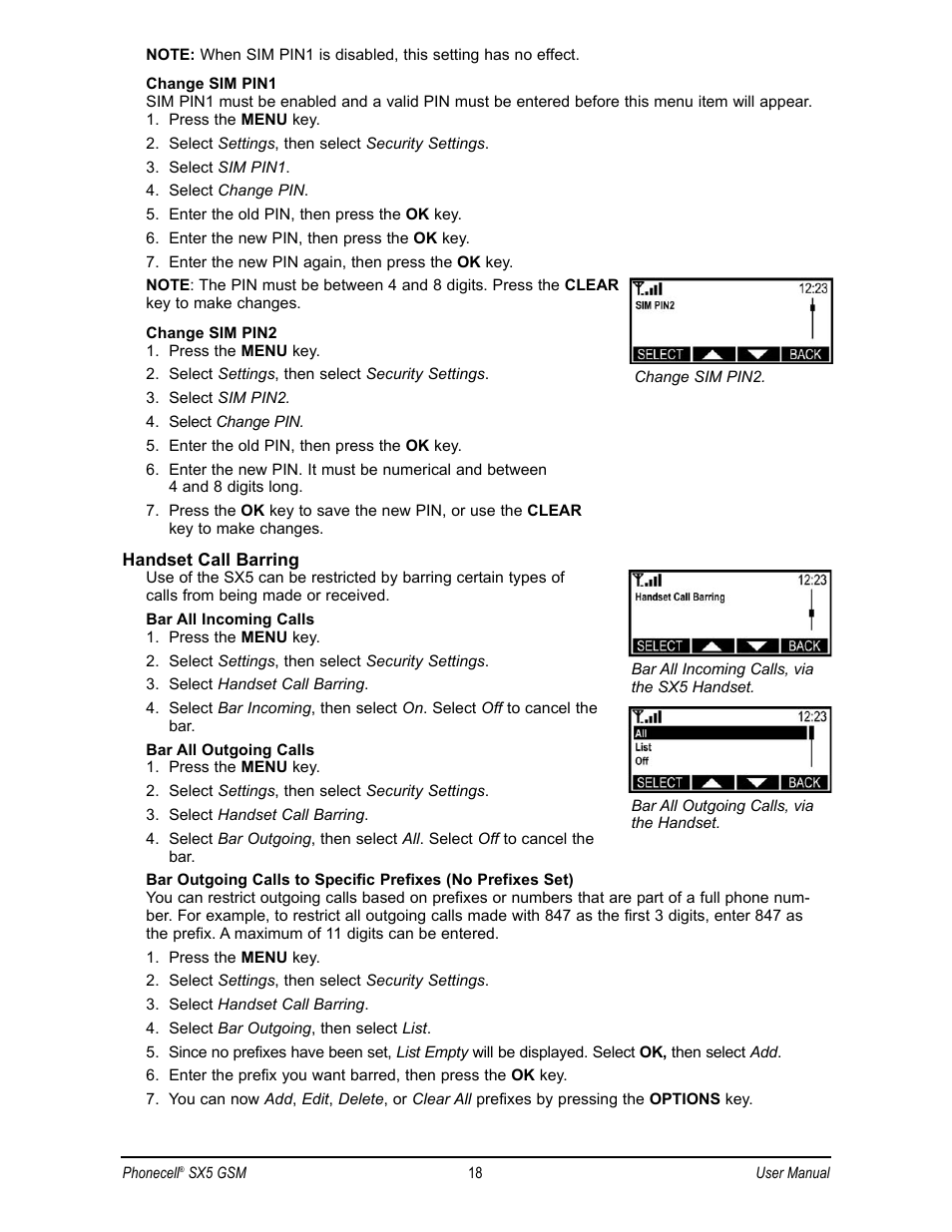 Telular SX5D User Manual | Page 25 / 56