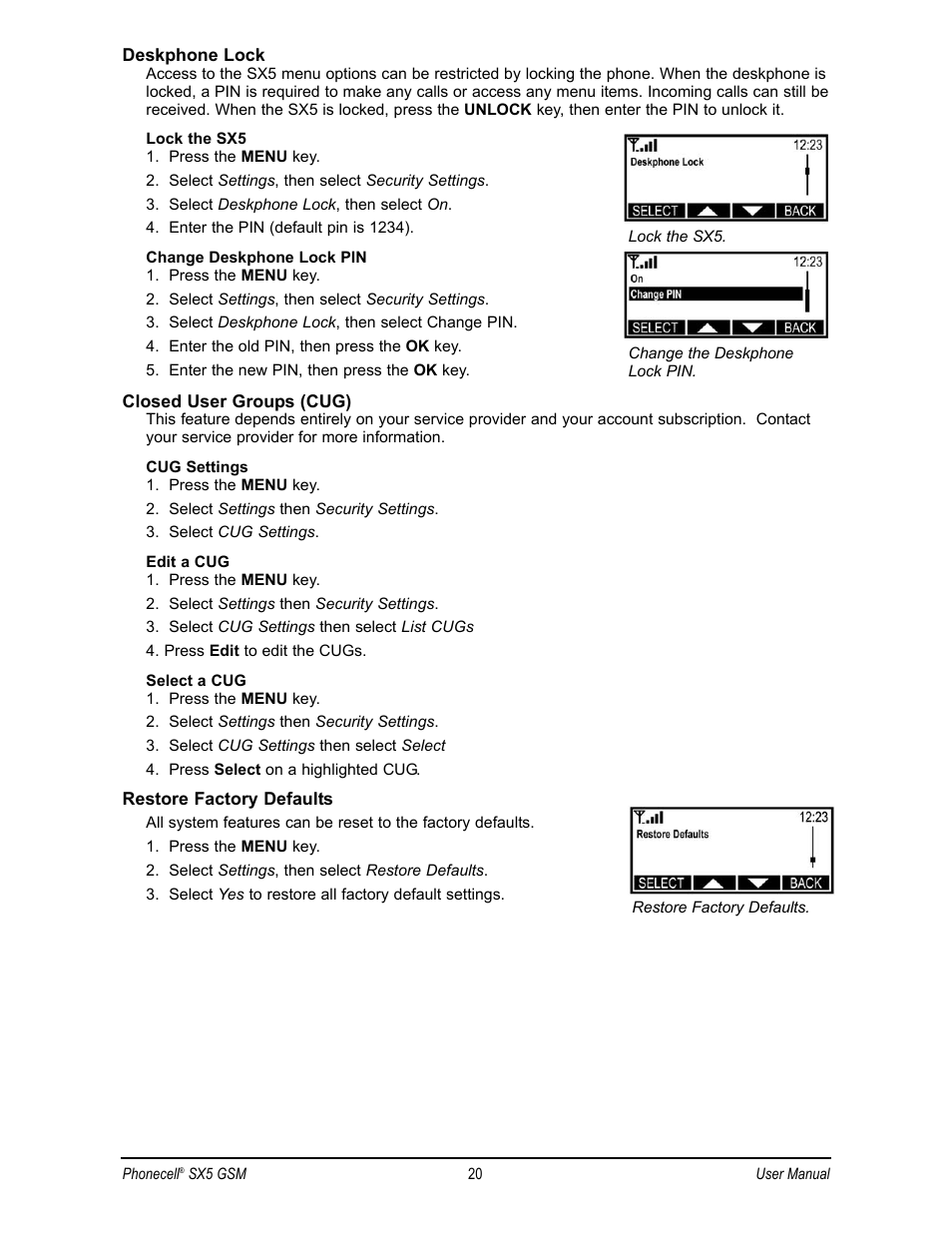 Telular SX5D User Manual | Page 27 / 56