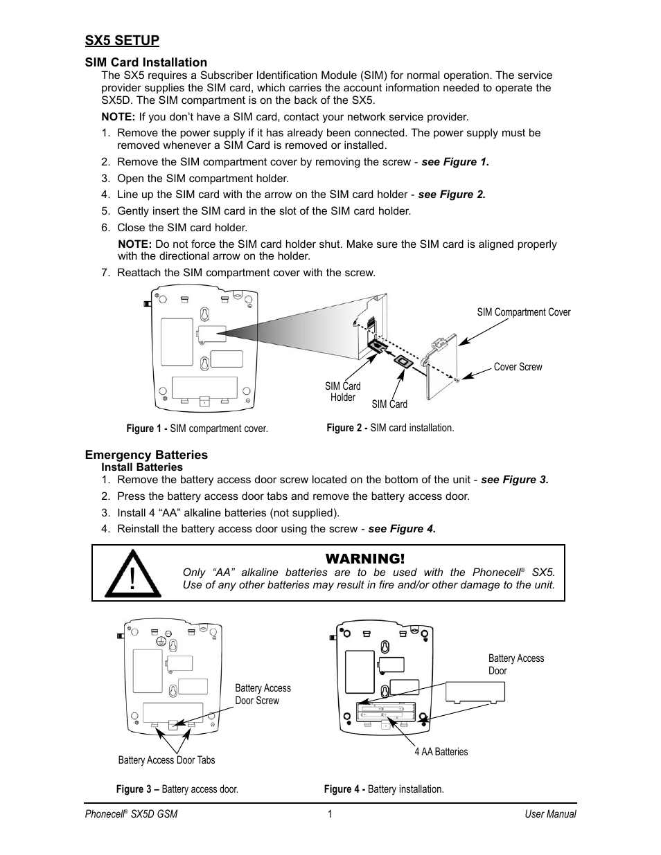 Telular SX5D User Manual | Page 8 / 56