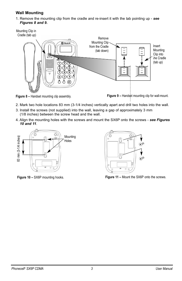 Telular SX6P User Manual | Page 9 / 44