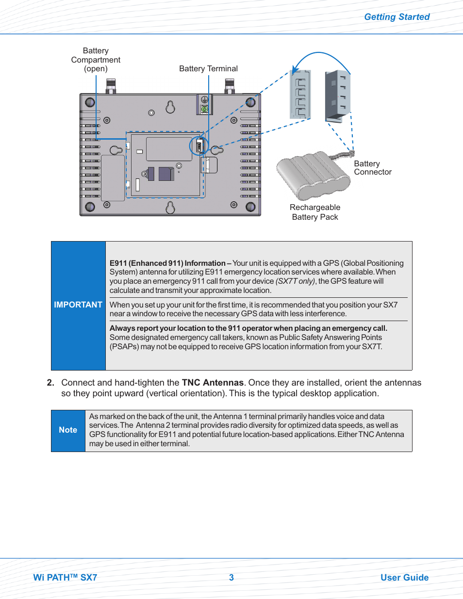 Telular Wi PATHTM SX7T Terminal and SX7M Modem EVDO User Manual | Page 5 / 43