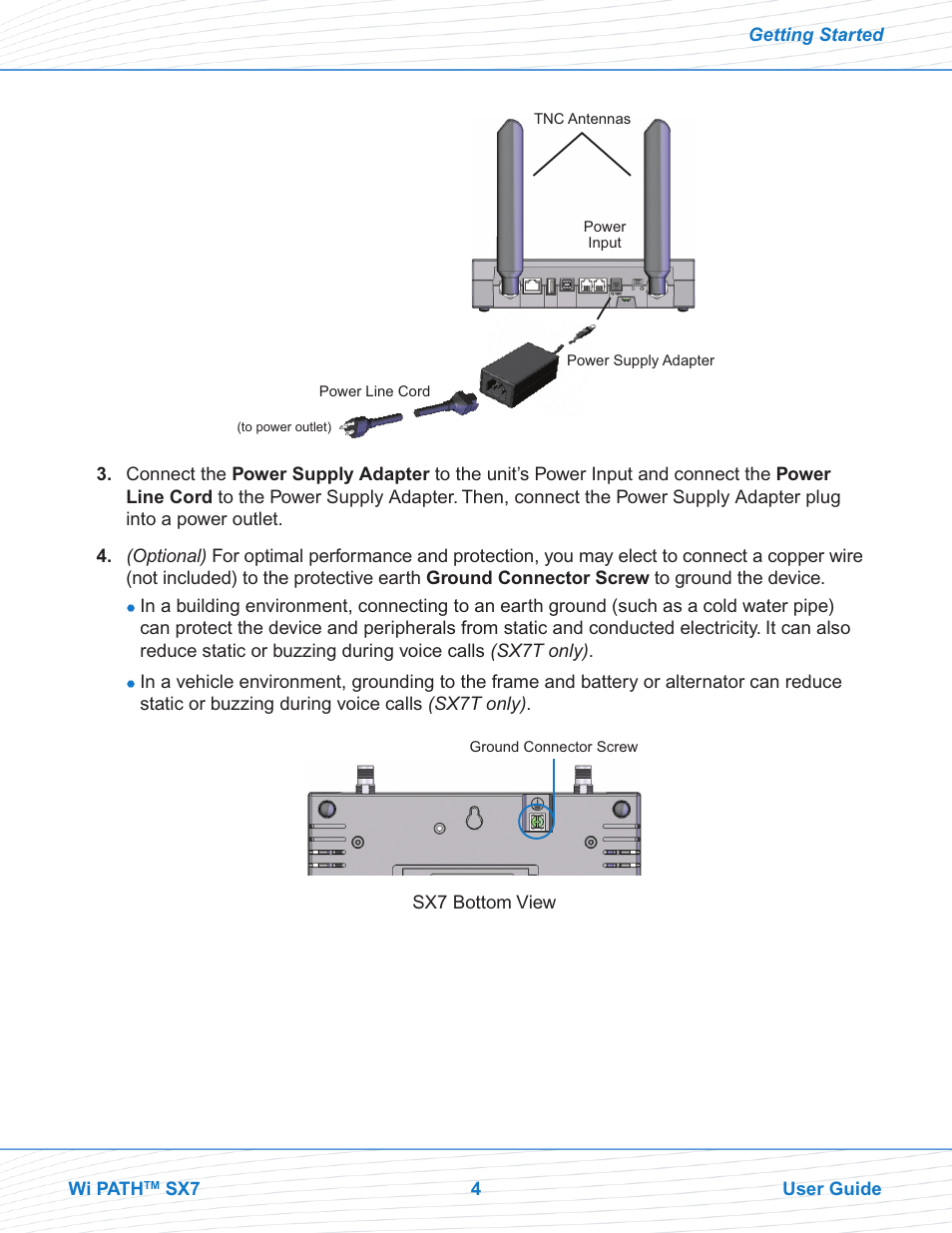 Telular Wi PATHTM SX7T Terminal and SX7M Modem EVDO User Manual | Page 6 / 43