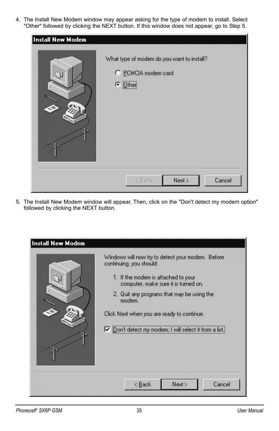 Telular PHONECELL SX6P GSM User Manual | Page 41 / 48