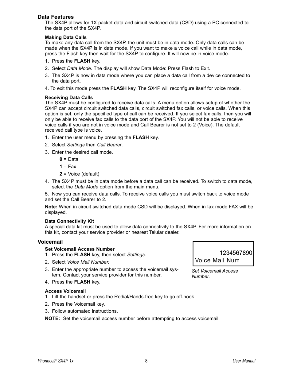 Telular CDMA 2000 1X User Manual | Page 12 / 28