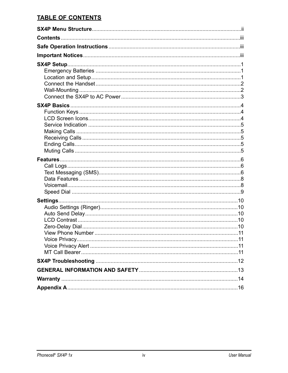 Telular CDMA 2000 1X User Manual | Page 4 / 28