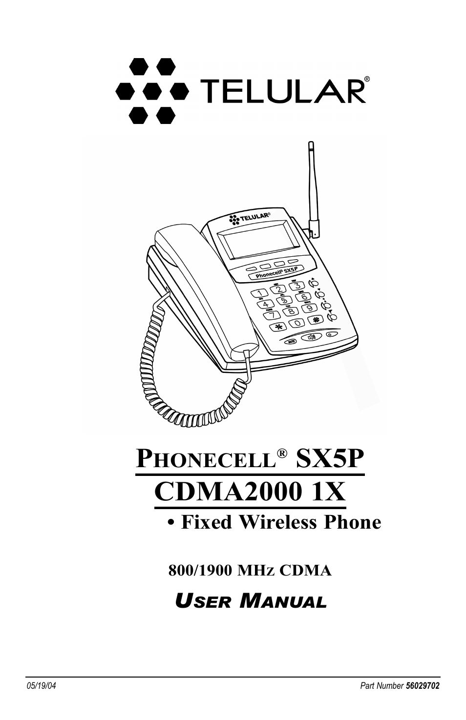 Telular SX5P CDMA2000 User Manual | 48 pages