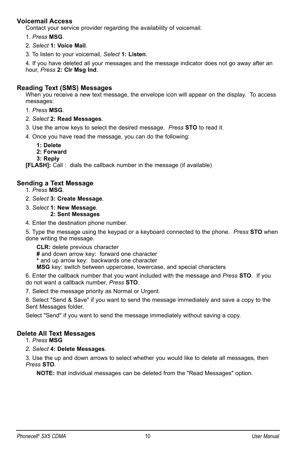 Telular SX5P CDMA2000 User Manual | Page 16 / 48