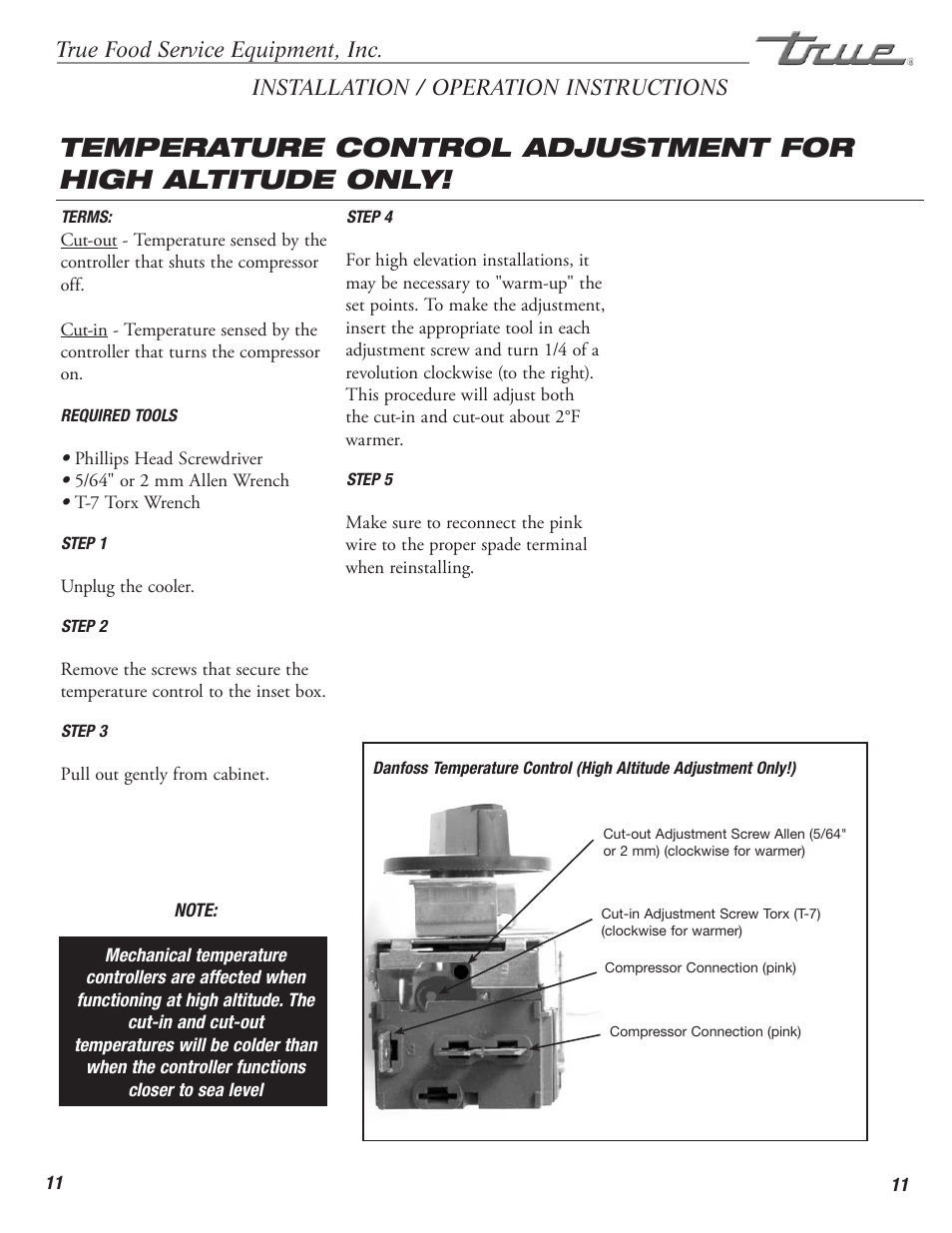True Manufacturing Company TD-50-18-S-LT User Manual | Page 13 / 24
