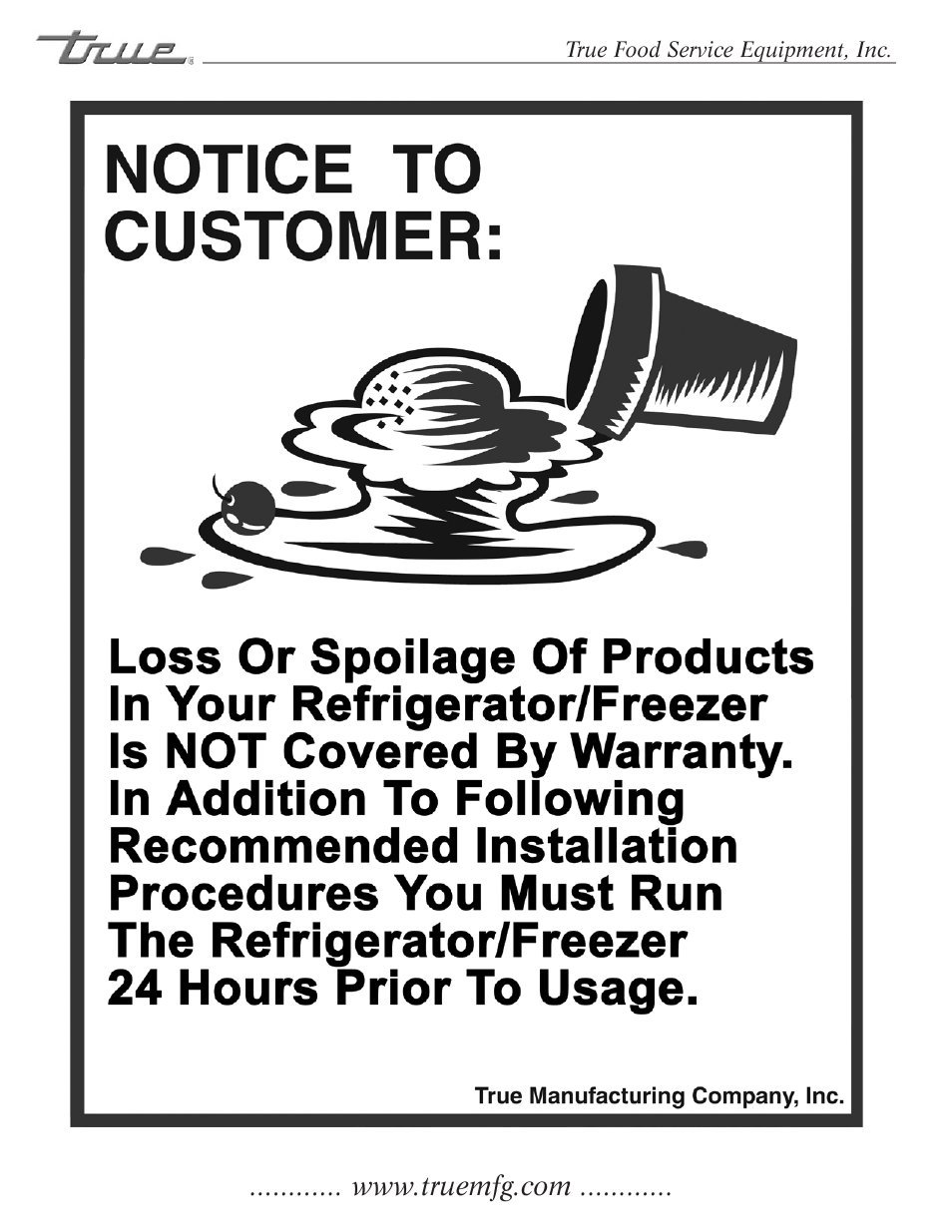 True Manufacturing Company TFM-41FL User Manual | Page 2 / 16