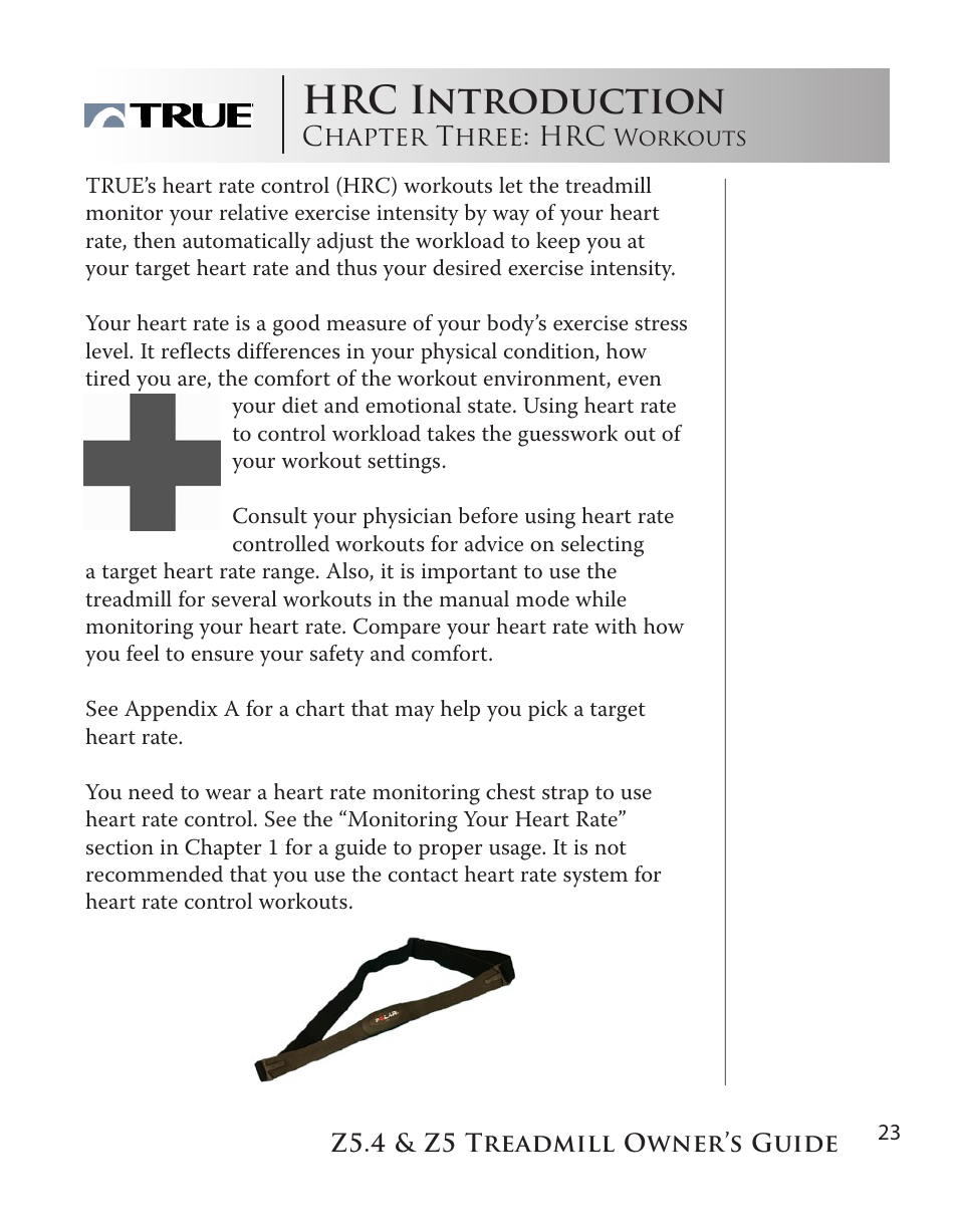 Hrc introduction | True Manufacturing Company Z5.4 User Manual | Page 23 / 60