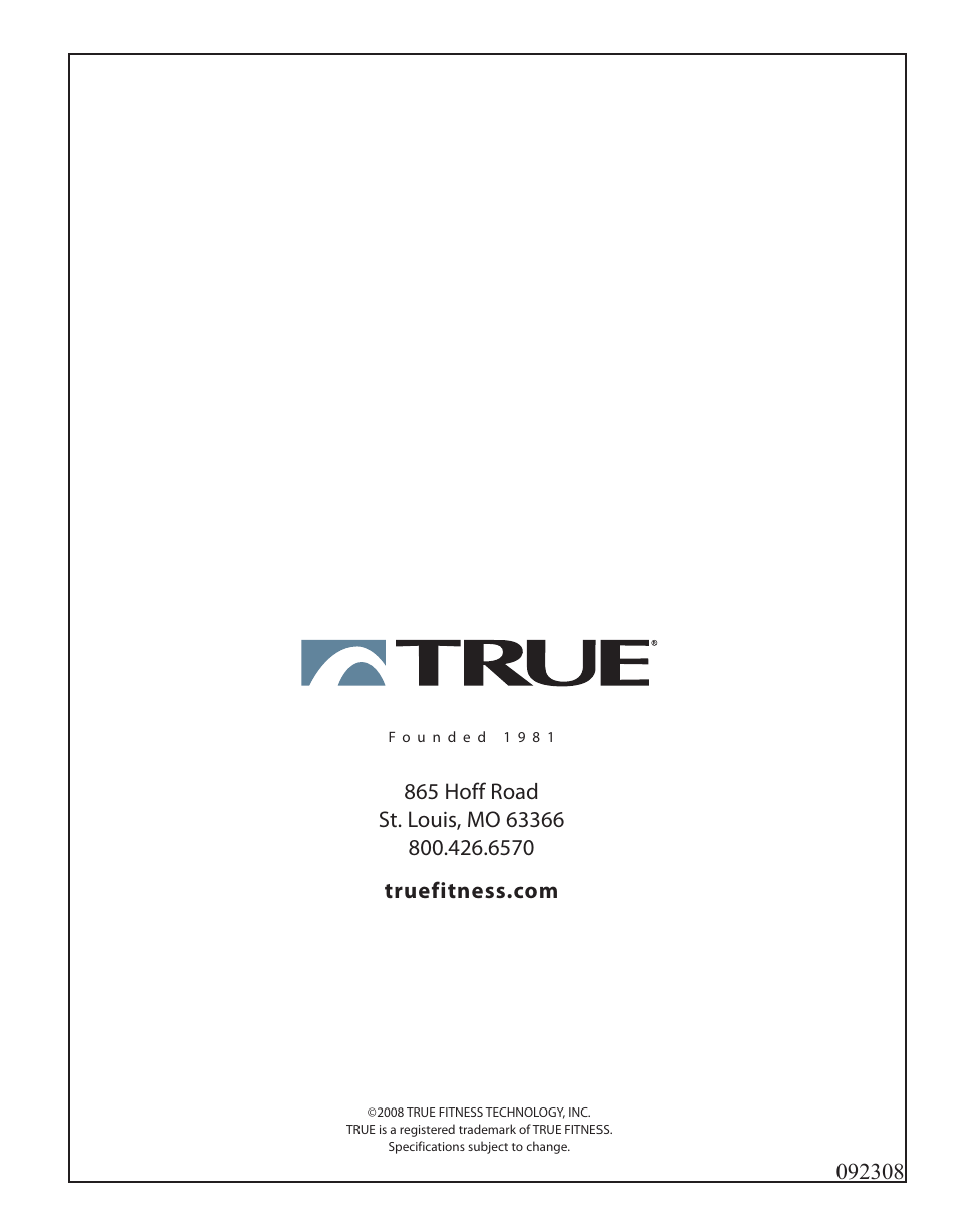 True Manufacturing Company Z5.4 User Manual | Page 60 / 60