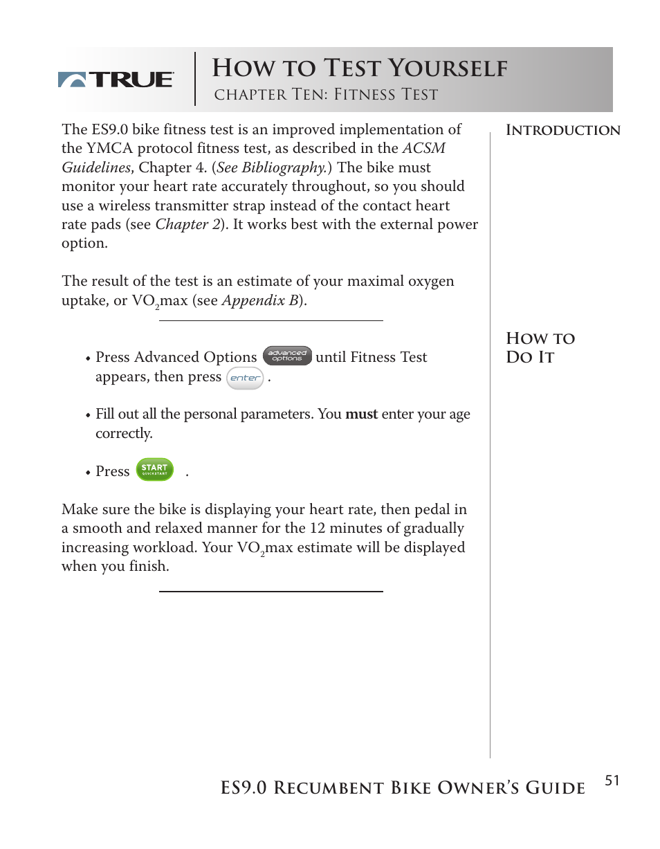 How to test yourself | True Manufacturing Company ES9.0 User Manual | Page 51 / 94