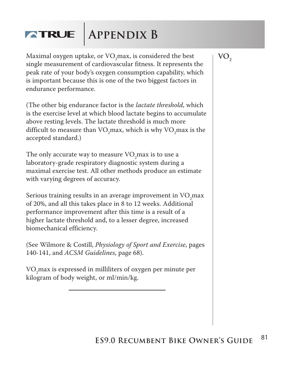 Appendix b | True Manufacturing Company ES9.0 User Manual | Page 81 / 94