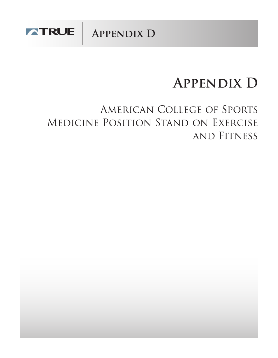 Appendix d | True Manufacturing Company ES9.0 User Manual | Page 86 / 94