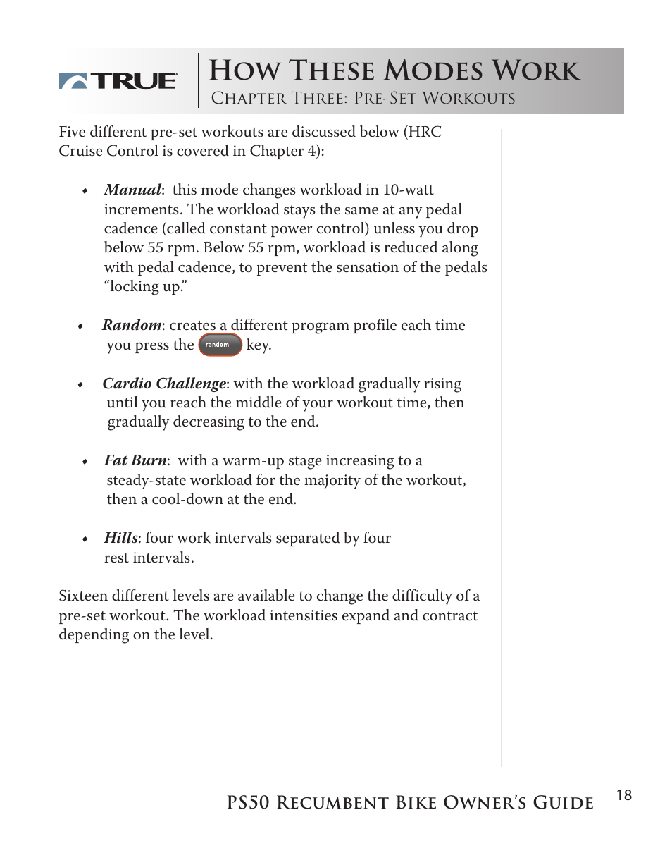 How these modes work | True Manufacturing Company PS/50 User Manual | Page 18 / 39