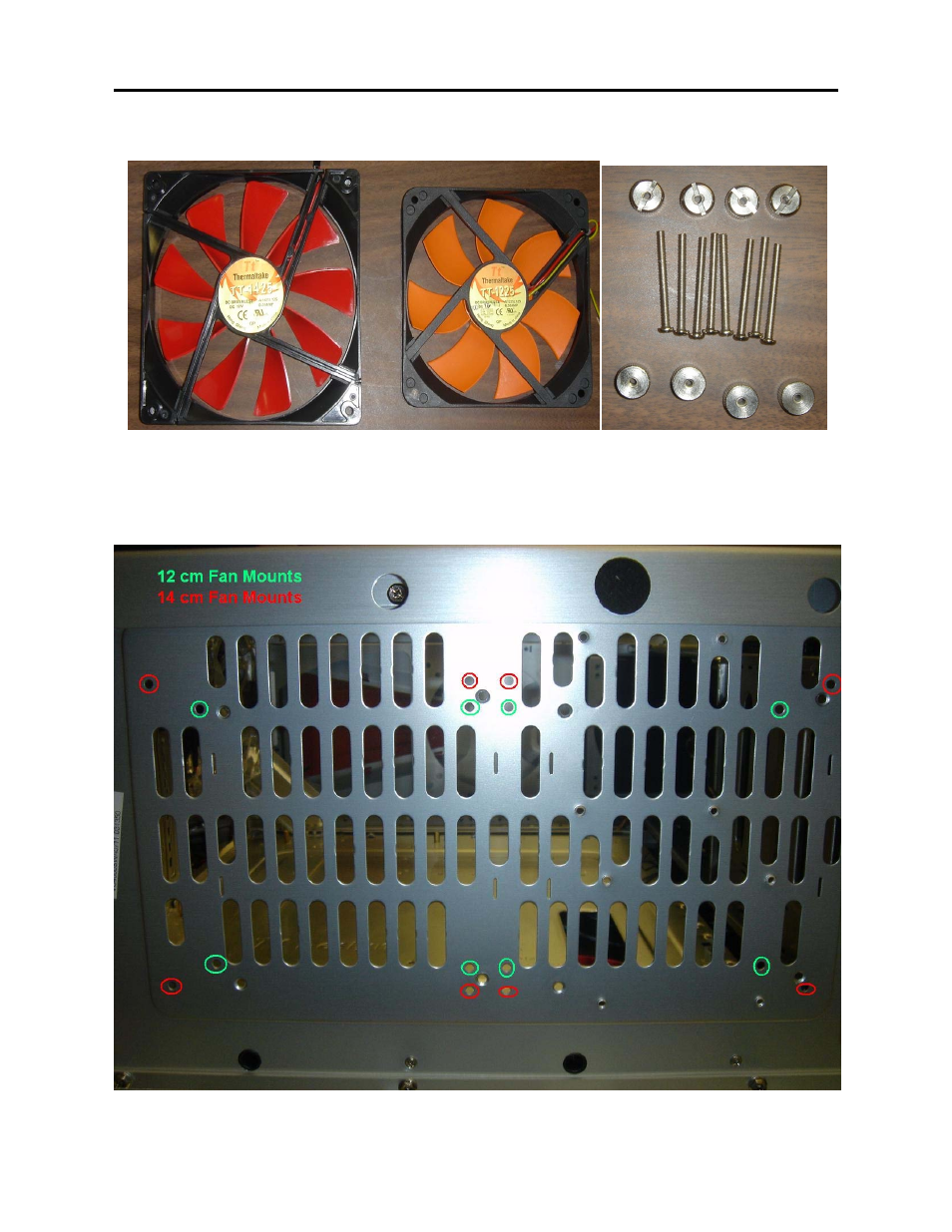 Thermaltake Bottom Chassis fan Xaser VI User Manual | 4 pages