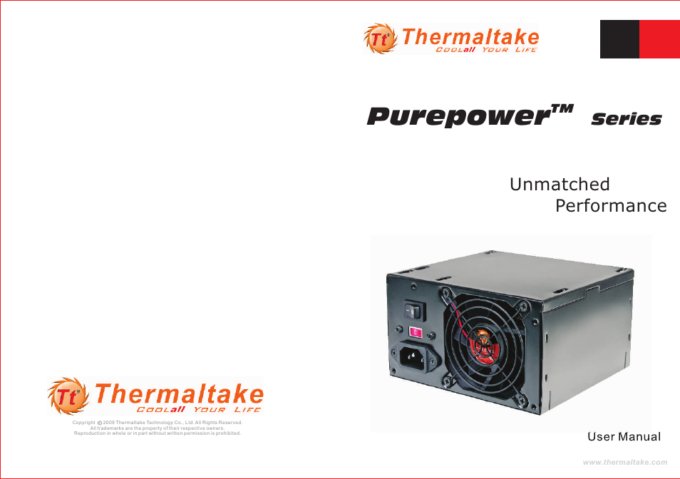 Thermaltake Purepower W0330RU User Manual | 16 pages