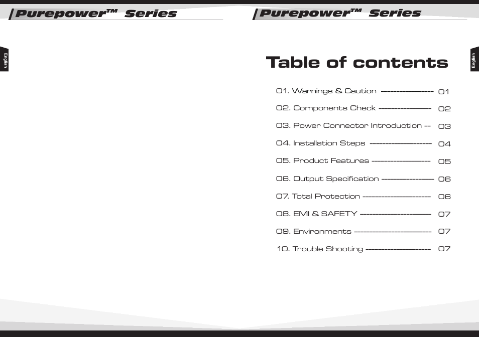 Thermaltake Purepower W0330RU User Manual | Page 2 / 16