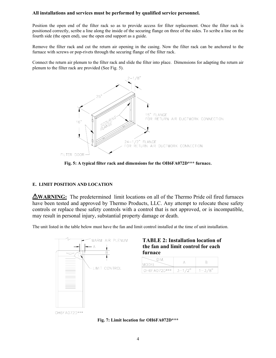 Thermo Products OH6FA072DV4R User Manual | Page 7 / 17