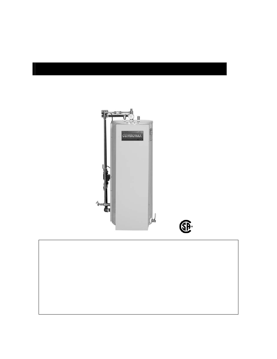 Thermo Products COMBOMAX Models from 8 kW to 24 kW : 240 Volts ( single phase ) User Manual | 24 pages