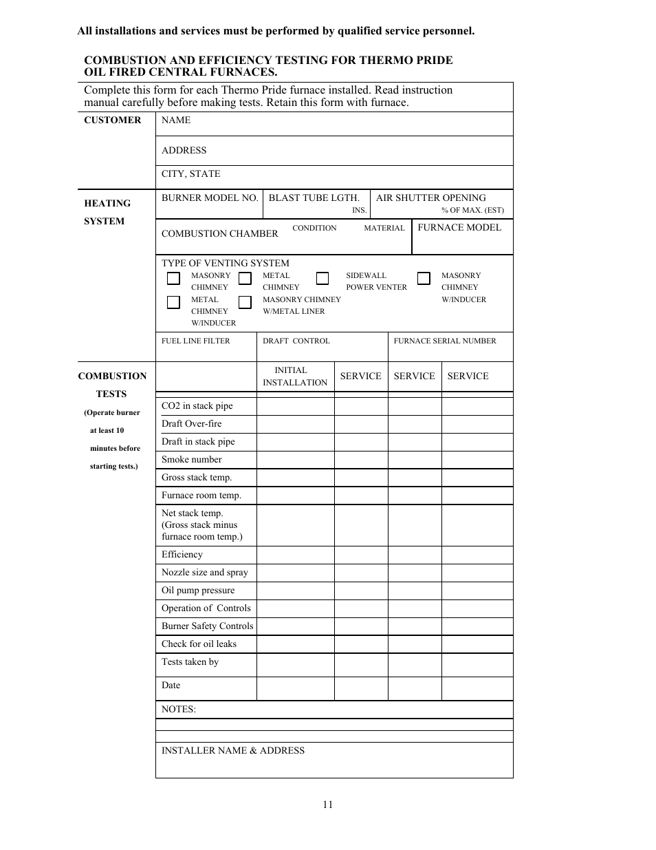 Thermo Products OH5-85DXE User Manual | Page 14 / 17