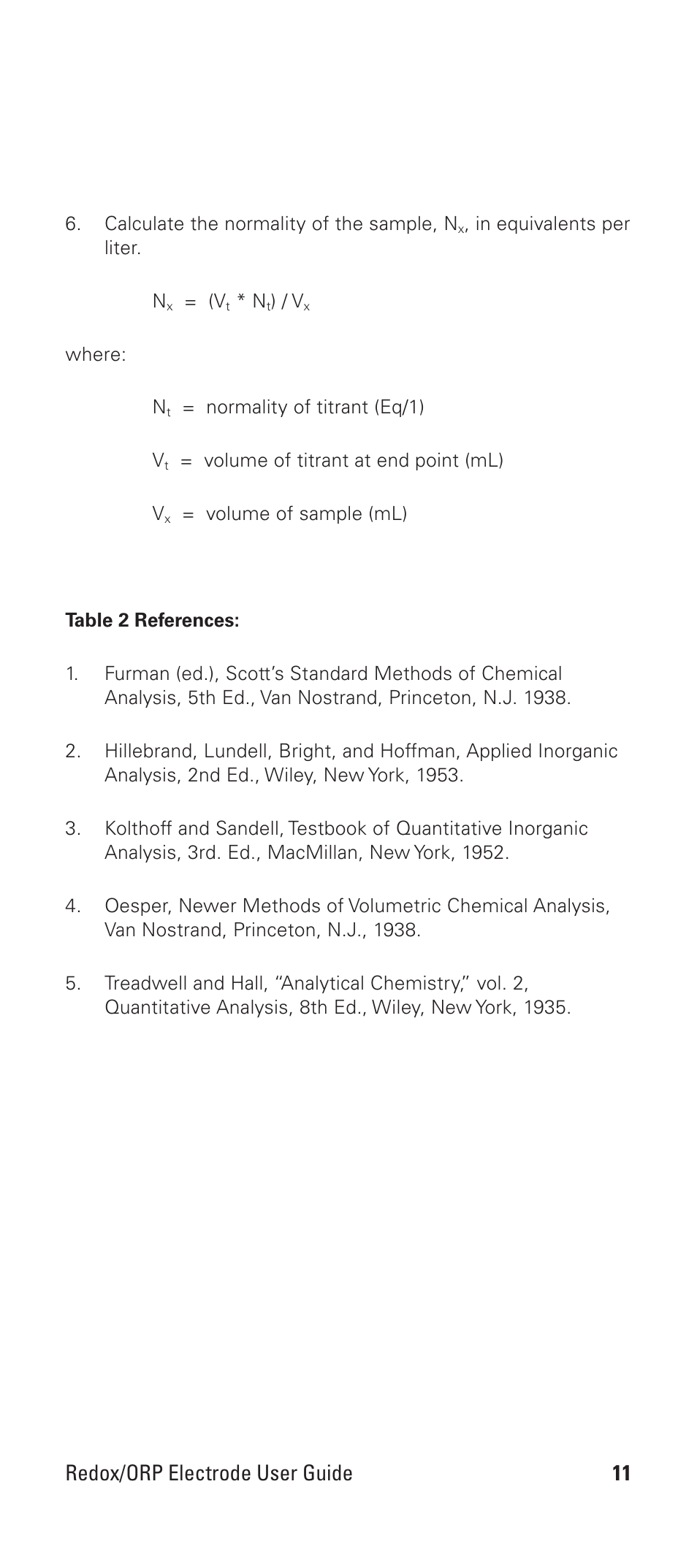 Redox/orp electrode user guide | Thermo Products REDOX/ORP 9678BNWP User Manual | Page 13 / 23