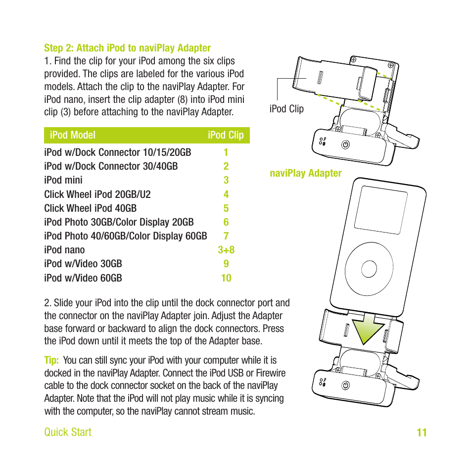 TEN Technology naviPlay Bluetooth Stereo Headset Kit for iPod User Manual | Page 11 / 32
