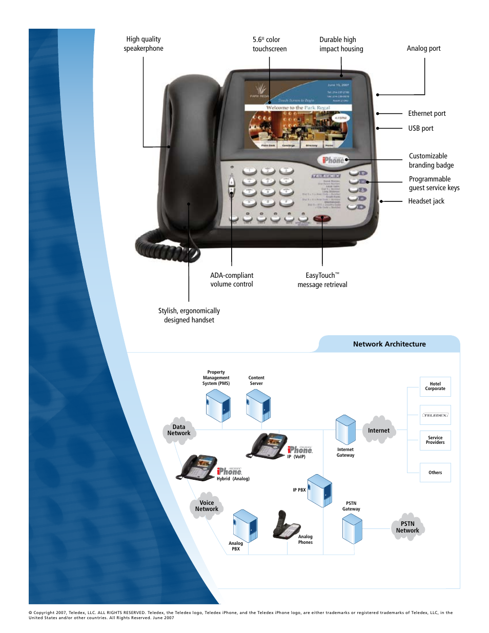 Teledex Hybrid HD6200 series User Manual | Page 2 / 2